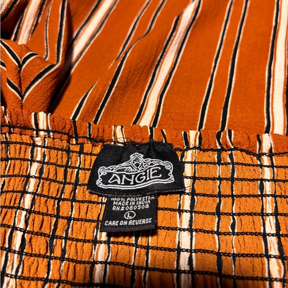 Angie Striped Jumpsuit with Pockets, size large - Picture 9 of 10